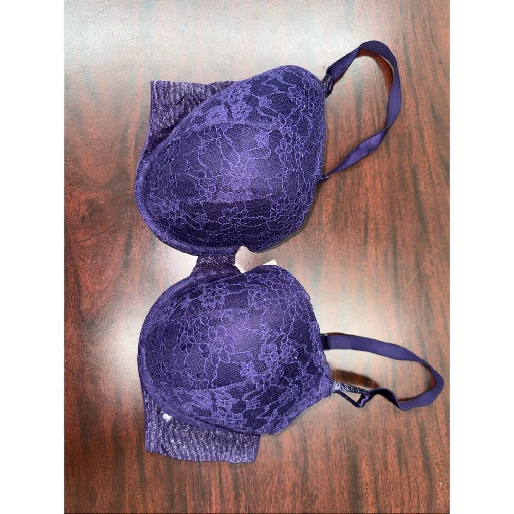 Victoria’s Secret Purple with Sparkle Demi Bra Size 40D